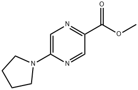 5-(1-吡咯烷基)-2-吡嗪甲酸甲酯, 944133-94-2, 结构式