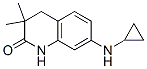 2(1H)-Quinolinone,  7-(cyclopropylamino)-3,4-dihydro-3,3-dimethyl- 结构式