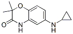 2H-1,4-Benzoxazin-3(4H)-one,  6-(cyclopropylamino)-2,2-dimethyl- 化学構造式