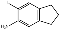 1H-Inden-5-amine, 2,3-dihydro-6-iodo- Structure