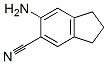 1H-Indene-5-carbonitrile,  6-amino-2,3-dihydro- Structure