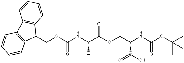 BOC-SER(FMOC-ALA)-OH, 944283-07-2, 结构式