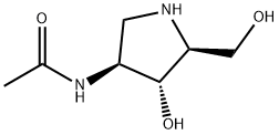 2-AcetaMido-1,4-iMino-1,2,4-trideoxy-L-arabinitol Structure