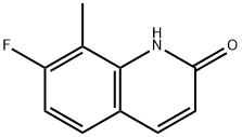 7-FLUORO-8-METHYL-3,4-DIHYDROQUINOLIN-2(1H)-ONE 化学構造式