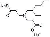 sodium N-(2-carboxyethyl)-N-(2-ethylhexyl)-beta-alaninate Struktur