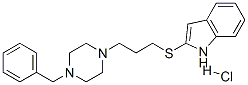 2-[[3-[4-(benzyl)-1-piperazinyl]propyl]thio]-1H-indole monohydrochloride|