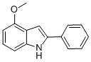 4-メトキシ-2-フェニル-1H-インドール 化学構造式