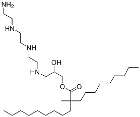3-[[2-[[2-[(2-aminoethyl)amino]ethyl]amino]ethyl]amino]-2-hydroxypropyl 2-methyl-2-nonylundecanoate|