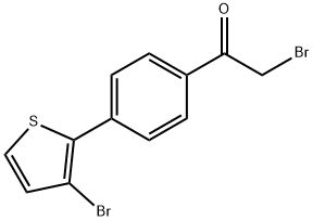 4-(4-Bromothien-2-yl)phenacyl bromide, 944450-89-9, 结构式