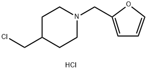 4-(CHLOROMETHYL)-1-(2-FURYLMETHYL)PIPERIDINE HYDROCHLORIDE, 944450-92-4, 结构式
