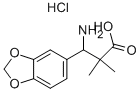 3-AMINO-3-(1,3-BENZODIOXOL-5-YL)-2,2-DIMETHYLPROPIONIC ACID HYDROCHLORIDE Structure