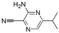 2-Pyrazinecarbonitrile,  3-amino-5-(1-methylethyl)- Structure