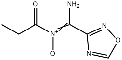 Propanamide,  N-(amino-1,2,4-oxadiazol-3-ylmethylene)-,  N-oxide Struktur