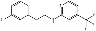[2-(3-Bromo-phenyl)-ethyl]-(4-trifluoromethyl-pyridin-2-yl)-amine Struktur
