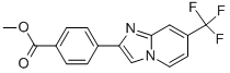 4-(7-Trifluoromethyl-imidazo[1,2-a]pyridin-2-yl)-benzoic acid methyl ester Structure