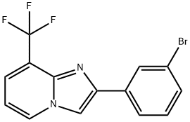 2-(3-Bromo-phenyl)-8-trifluoromethyl-imidazo[1,2-a]pyridineamine Structure