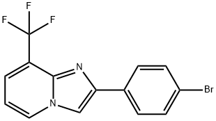 2-(4-Bromo-phenyl)-8-trifluoromethyl-imidazo[1,2-a]pyridineamine,944581-00-4,结构式