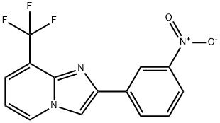 2-(3-Nitro-phenyl)-8-trifluoromethyl-imidazo[1,2-a]pyridine Struktur