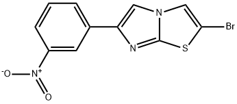 2-Bromo-6-(3-nitro-phenyl)-imidazo[2,1-b]thiazole Structure