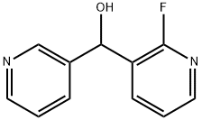 (2-氟吡啶-3-基)(吡啶-3-基)甲醇 结构式