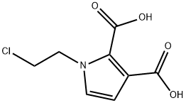 1-(2-chloroethyl)-1Hpyrrole-2,3-dicarboxylic acid Structure