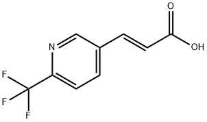 (2E)-3-[6-(TRIFLUOROMETHYL)PYRIDIN-3-YL]PROPENOIC ACID Structure