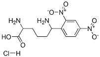 alpha,.epsilon.-diamino-2,4-dinitrobenzenehexanoic acid monohydrochloride Structure