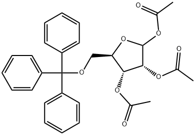 트리-O-아세틸-5-O-트리틸-D-리보푸라노스
