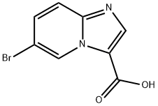 6-Bromoimidazo[1,2-a]pyridine-3-carboxylicacid Struktur