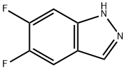 5,6-ジフルオロ-1H-インダゾール 化学構造式