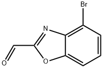 4-BROMOBENZO[D]OXAZOLE-2-CARBALDEHYDE Structure