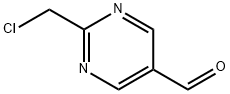 2-(CHLOROMETHYL)PYRIMIDINE-5-CARBALDEHYDE 结构式