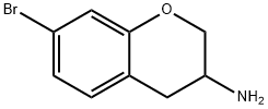 2H-1-BENZOPYRAN-3-AMINE,7-BROMO-3,4-DIHYDRO- 化学構造式