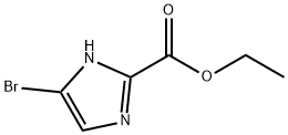 1H-IMIDAZOLE-4-BROMO-2-CARBOXYLIC ACID, ETHYL ESTER Struktur