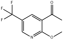 1-(5-(trifluoroMethyl)-2-Methoxypyridin-3-yl)ethanone Structure