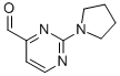 2-吡咯烷-1-基-嘧啶-4-甲醛 结构式