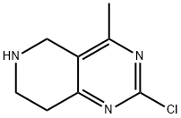 2-CHLORO-4-METHYL-5,6,7,8-TETRAHYDROPYRIDO[4,3-D]PYRIMIDINE Structure