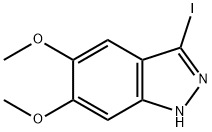 3-碘-5,6-二甲氧基-1H-吲唑,944904-29-4,结构式