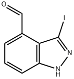 1H-Indazole-4-carboxaldehyde, 3-iodo- Structure