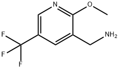 (5-(trifluoroMethyl)-2-Methoxypyridin-3-yl)MethanaMine 化学構造式