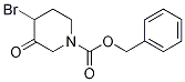 BENZYL 4-BROMO-3-OXOPIPERIDINE-1-CARBOXYLATE Structure