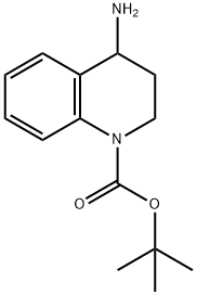 TERT-BUTYL 4-AMINO-3,4-DIHYDROQUINOLINE-1(2H)-CARBOXYLATE 化学構造式