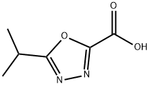 5-ISOPROPYL-1,3,4-OXADIAZOLE-2-CARBOXYLCI ACID Structure