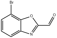 7-BROMOBENZO[D]OXAZOLE-2-CARBALDEHYDE Struktur