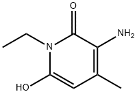 3-AMINO-1-ETHYL-6-HYDROXY-4-METHYL-2-PYRIDONE Struktur