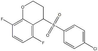 4 - ((4-氯苯基)硫基)-5,8-二氟-3-醇 结构式