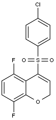 4-(4-chlorophenylsulfonyl)-5,8-difluoro-2H-chroMene Structure