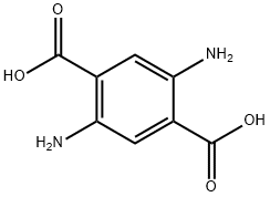 2,5-ジアミノテレフタル酸 化学構造式