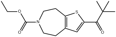 6-TERT-BUTYL 2-ETHYL 4,5,7,8-TETRAHYDROTHIENO[2,3-D]AZEPINE-2,6-DICARBOXYLATE Structure