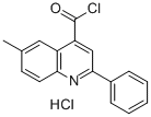 4-QUINOLINECARBONYL CHLORIDE,6-METHYL-2-PHENYL-,HYDROCHLORIDE (1:1) Structure